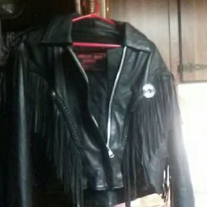 Leather coat